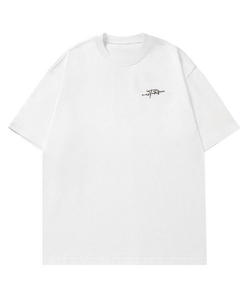 JOHNNY WOLF(ジョニーウルフ)の「RALPH オーバーサイズ グラフィティロゴ ヘビーウェイトコットン Tシャツ(Tシャツ/カットソー・メンズ・杢グレー/ブラック/ワイン/ホワイト/イエロー/ラベンダー・M/L/XL)」の7枚目の写真