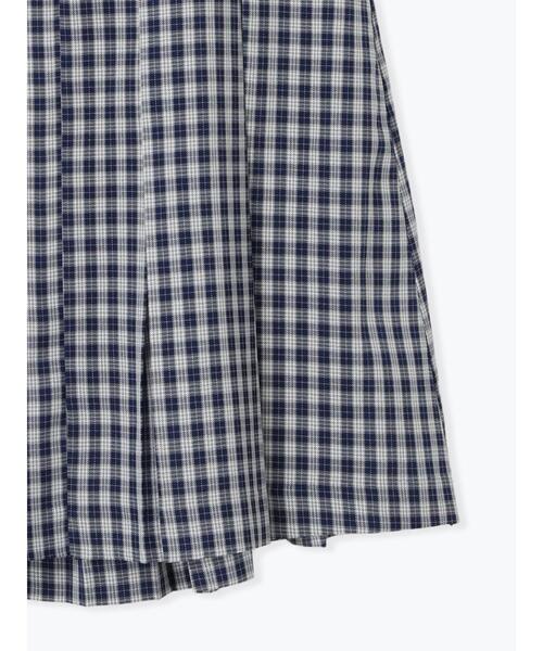ehka sopo（エヘカソポ）の「ミディ丈プリーツスカート（スカート・レディース・グレー/ネイビー/サックスブルー・F）」の7枚目の写真