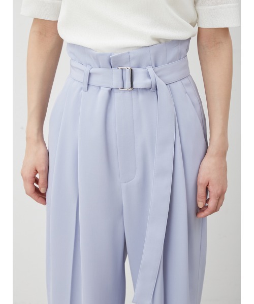 Mila Owen(ミラオーウェン)の「【UV加工】ドライタッチペーパーバッグパンツ(その他パンツ・レディース・アイボリー/ブラック/ライラック・0/1)」の5枚目の写真