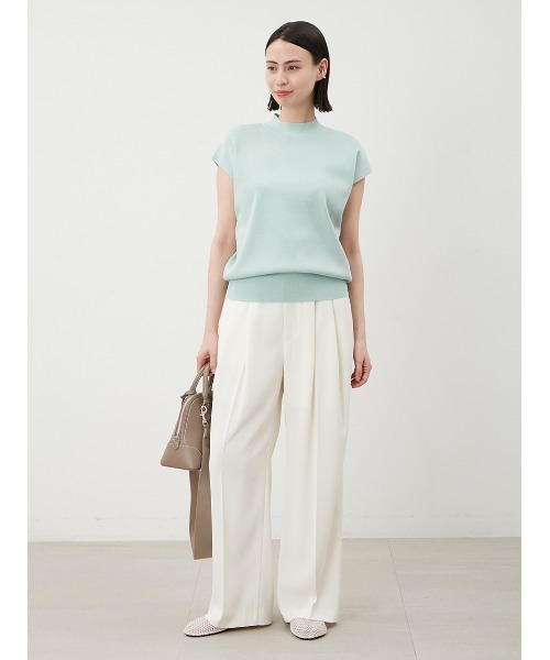 Mila Owen(ミラオーウェン)の「【UV加工】ドライタッチペーパーバッグパンツ(その他パンツ・レディース・アイボリー/ブラック/ライラック・0/1)」の11枚目の写真