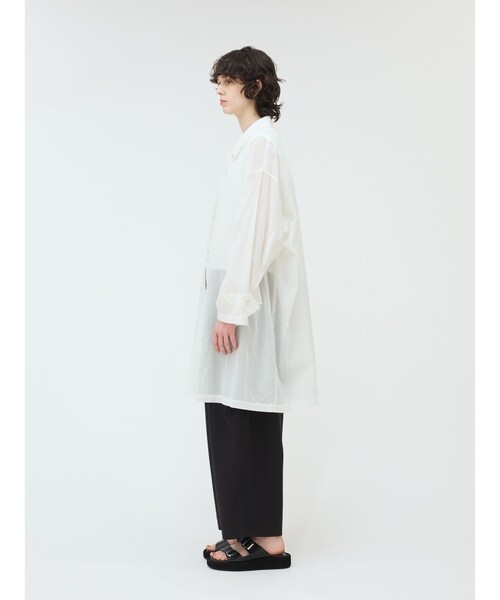 mizuiro ind / ミズイロインド mizuiro ind シアーステンカラーロングシャツ ミズイロインド mizuiro ind mizuiro ind シアーステンカラー