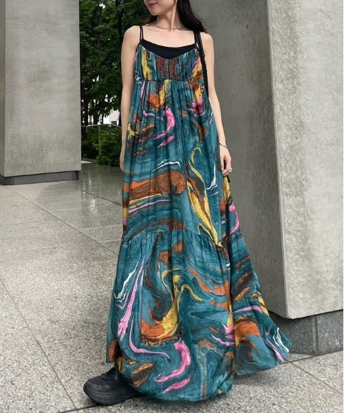 値下げAMERI MEDI INDIAN POOL MARBLE DRESS MEDI INDIAN POOL MARBLE DRESS