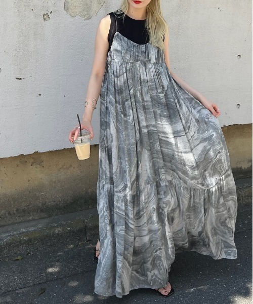 ワンピース MEDI INDIAN POOL MARBLE DRESS S Ameri（アメリ）の「MEDI INDIAN POOL MARBLE DRESS（ワンピース
