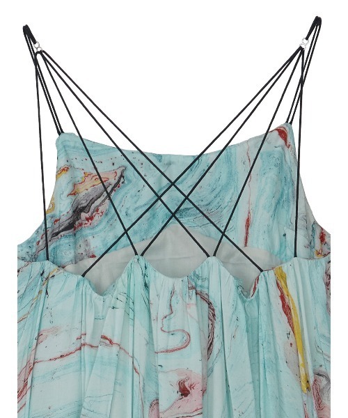 【未使用】AMERI　MEDI INDIAN POOL MARBLE DRESS MEDI INDIAN POOL MARBLE DRESS