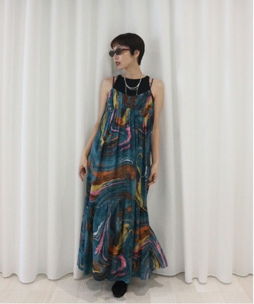 値下げAMERI MEDI INDIAN POOL MARBLE DRESS MEDI INDIAN POOL MARBLE DRESS