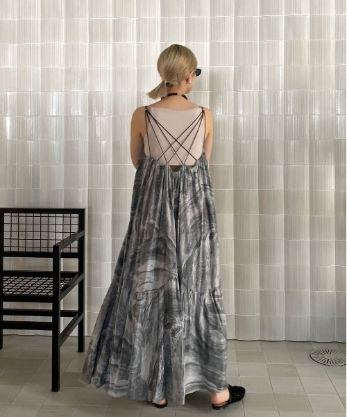 値下げAMERI MEDI INDIAN POOL MARBLE DRESS MEDI INDIAN POOL MARBLE DRESS（ワンピース）｜Ameri（アメリ