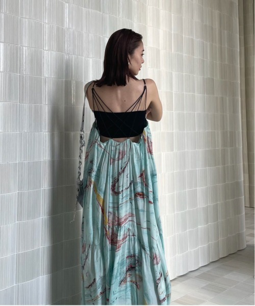 値下げAMERI MEDI INDIAN POOL MARBLE DRESS MEDI INDIAN POOL MARBLE DRESS
