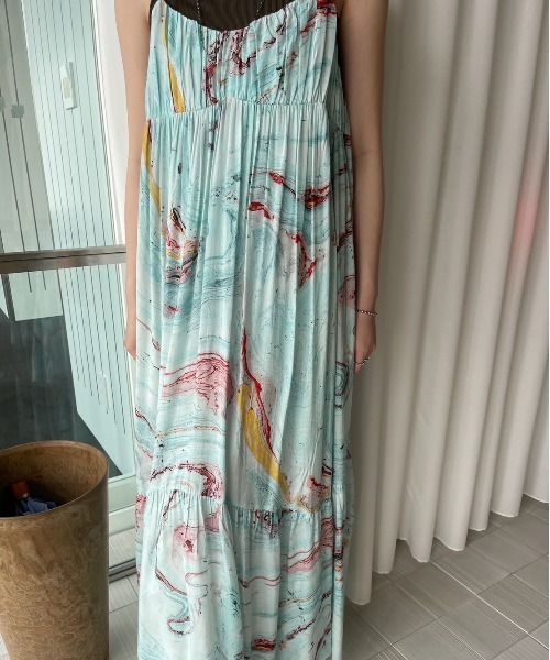 ワンピース MEDI INDIAN POOL MARBLE DRESS MEDI INDIAN POOL MARBLE DRESS（ワンピース）｜Ameri（アメリ