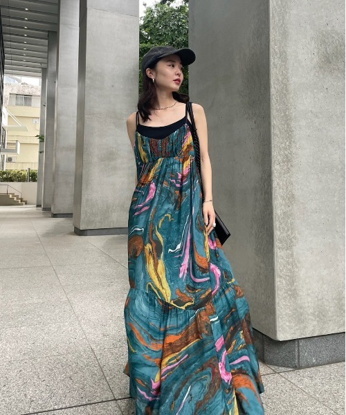 MEDI INDIAN POOL MARBLE DRESS（ワンピース）｜Ameri（アメリ