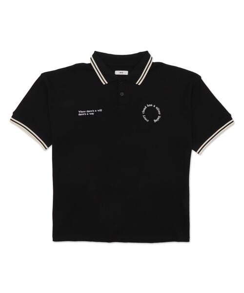 WEGO（ウィゴー）の「WEGO/【25年春夏新作】ワッフルラインポロ（ポロシャツ・メンズ・オフホワイト/ブラック/ネイビー・MEDIUM/LARGE）」の20枚目の写真