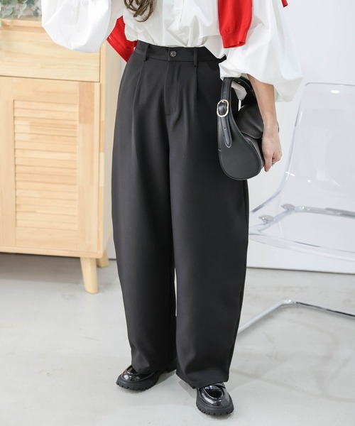 lesperance（レスぺランス）の「カーブワイドパンツ（その他パンツ・レディース・ブラック/カーキ/チェック・M/L）」の5枚目の写真