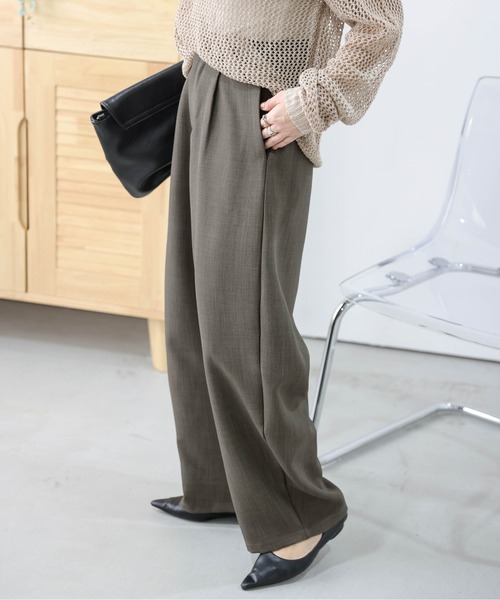 lesperance（レスぺランス）の「カーブワイドパンツ（その他パンツ・レディース・ブラック/カーキ/チェック・M/L）」の10枚目の写真
