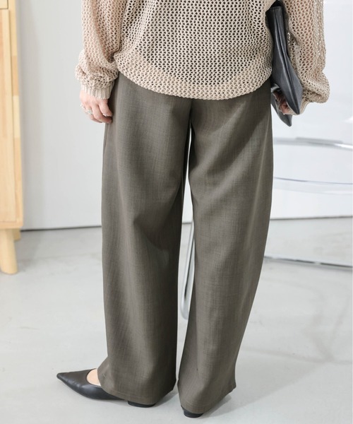 lesperance（レスぺランス）の「カーブワイドパンツ（その他パンツ・レディース・ブラック/カーキ/チェック・M/L）」の11枚目の写真