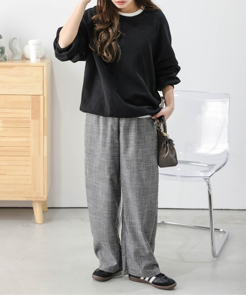 lesperance（レスぺランス）の「カーブワイドパンツ（その他パンツ・レディース・ブラック/カーキ/チェック・M/L）」の13枚目の写真