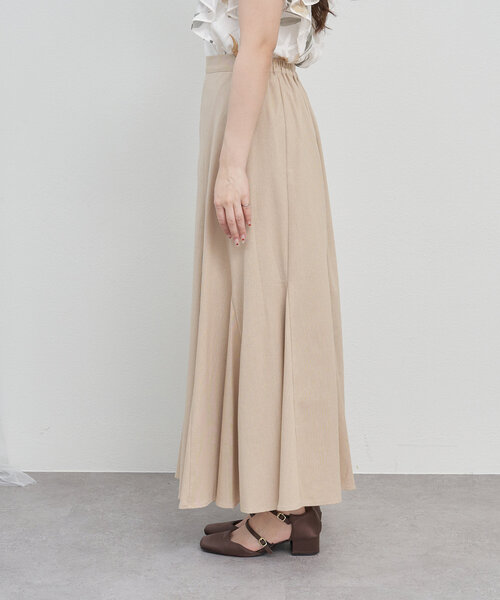 continuer de NICE CLAUP(コンティニューデナイスクラップ)の「【女性らしさたっぷり】【リネン混】スタイルアップマーメイドスカート(スカート・レディース・ブラック/ベージュ/モカ・FREE)」の12枚目の写真