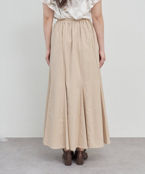 continuer de NICE CLAUP(コンティニューデナイスクラップ)の「【女性らしさたっぷり】【リネン混】スタイルアップマーメイドスカート(スカート・レディース・ブラック/ベージュ/モカ・FREE)」の13枚目の写真