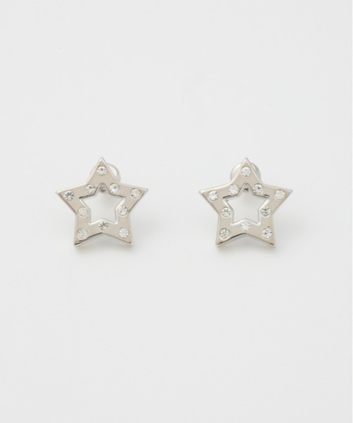 LAGUA GEM(ラグアジェム)の「EMBEDED STAR ピアス(ピアス(両耳用)・レディース・シルバー/ゴールド・FREE)」の2枚目の写真