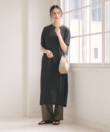 BEAUTY&YOUTH UNITED ARROWS | シフォンレイヤード ドルマンスリーブ ワンピース(ワンピース)