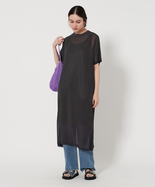 即日発送！ユナイテッドアローズ シフォンレイヤード ドルマンスリーブ ワンピース UNITED ARROWS LTD. OUTLET｜シフォンレイヤード ドルマン