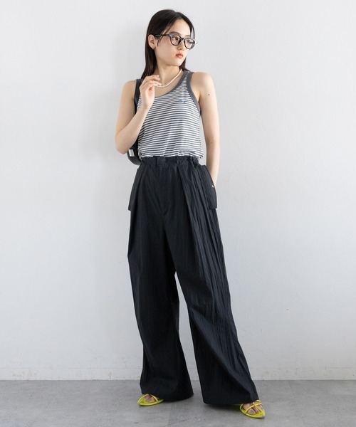 RAGEBLUE（レイジブルー）の「ディープタックスノールーズパンツ（カーゴパンツ・レディース・ブラック/ライトオリーブ・FREE）」の3枚目の写真