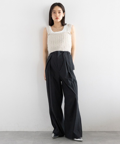 RAGEBLUE（レイジブルー）の「ディープタックスノールーズパンツ（カーゴパンツ・レディース・ブラック/ライトオリーブ・FREE）」の6枚目の写真