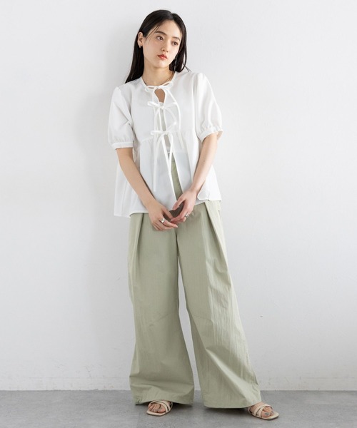 RAGEBLUE（レイジブルー）の「ディープタックスノールーズパンツ（カーゴパンツ・レディース・ブラック/ライトオリーブ・FREE）」の12枚目の写真