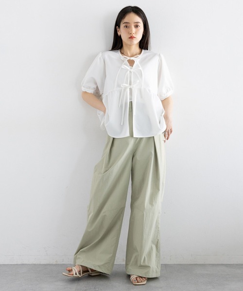 RAGEBLUE（レイジブルー）の「ディープタックスノールーズパンツ（カーゴパンツ・レディース・ブラック/ライトオリーブ・FREE）」の14枚目の写真