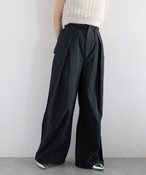 RAGEBLUE（レイジブルー）の「ディープタックスノールーズパンツ（カーゴパンツ・レディース・ブラック/ライトオリーブ・FREE）」の9枚目の写真