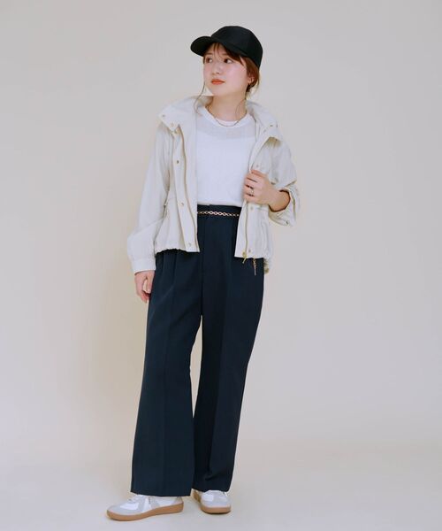 COHINA(コヒナ)の「チェーンベルトセミフレアパンツ 【低身長・小柄女性】(その他パンツ・レディース・ブルー/ネイビー/ベージュ・XS-Regular/S-Regular/XS-Short/S-Short)」の18枚目の写真