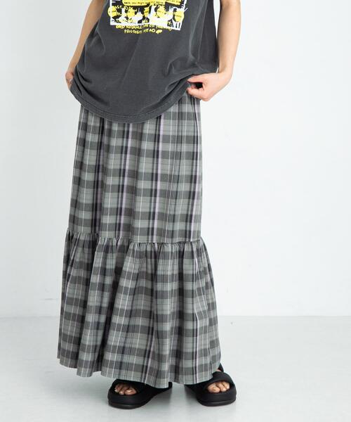 URBAN RESEARCH Sonny Label(アーバンリサーチサニーレーベル)の「リネン混マドラスチェックスカート(スカート・レディース・グレー系その他/オレンジ系その他/ブルー系その他・FREE)」の17枚目の写真
