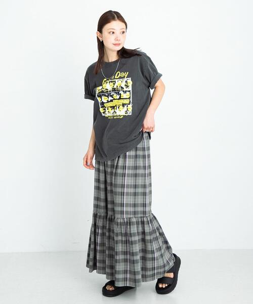 URBAN RESEARCH Sonny Label(アーバンリサーチサニーレーベル)の「リネン混マドラスチェックスカート(スカート・レディース・グレー系その他/オレンジ系その他/ブルー系その他・FREE)」の22枚目の写真