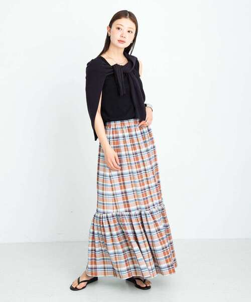 アーバンリサーチ　サニーレーベル チェックプリーツスカート 36 URBAN RESEARCH Sonny Label スカート 「低身長向けも展開