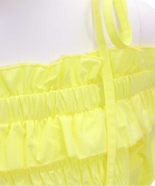 clear（クリア）の「肩リボンオフショルシャーリング半袖ブラウス [着回し力抜群 大人 フェミニン 骨格ウェーブ]（シャツ/ブラウス・レディース・ブラック/イエロー/オフホワイト・F）」の12枚目の写真