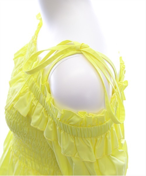 clear（クリア）の「肩リボンオフショルシャーリング半袖ブラウス [着回し力抜群 大人 フェミニン 骨格ウェーブ]（シャツ/ブラウス・レディース・ブラック/イエロー/オフホワイト・F）」の13枚目の写真