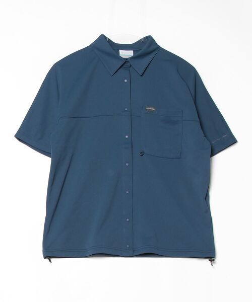 Columbia（コロンビア）の「コロンビア エンジョイマウンテンライフショートスリーブシャツ（シャツ/ブラウス・レディース・ベージュ/ネイビー/ホワイト・S/M/XL/L）」の3枚目の写真