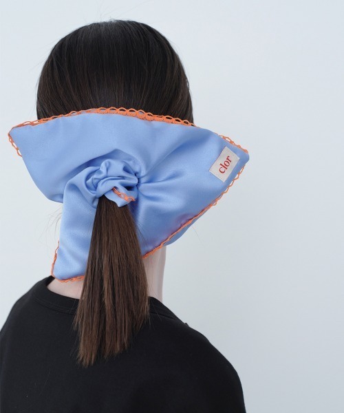 ☆韓国の人気☆【SAENGIN STUDIOS】☆ROSE SCRUNCHI.E☆ SQUARE SCRUNCHIE（シュシュ）｜clor（クロル）のファッション