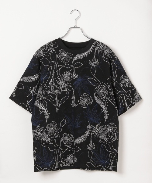 Anui(アニュイ)の「【UNISEX】フラワーシシュウTシャツ(Tシャツ/カットソー・レディース・ブラック/オートミール・MEDIUM)」の10枚目の写真