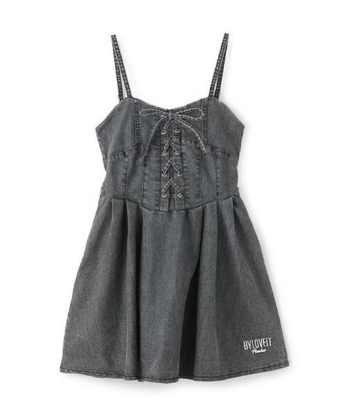 by LOVEiT（バイラビット）の「【ニコ☆プチ・Cuugal掲載】レースアップワンピース（ワンピース・キッズ・ブルー/ブラック・160cm/130cm/140cm/120cm/150cm）」の11枚目の写真