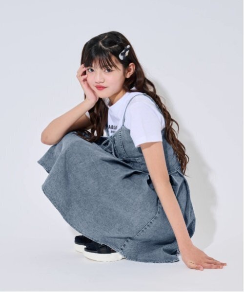 by LOVEiT（バイラビット）の「【ニコ☆プチ・Cuugal掲載】レースアップワンピース（ワンピース・キッズ・ブルー/ブラック・160cm/130cm/140cm/120cm/150cm）」の8枚目の写真