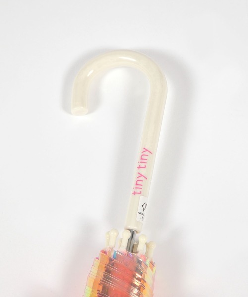 tiny tiny（ティニーティニー）の「ピンクオーロラビニール傘[tiny tiny(ティニーティニー)]（長傘・レディース・ピンク・0）」の7枚目の写真