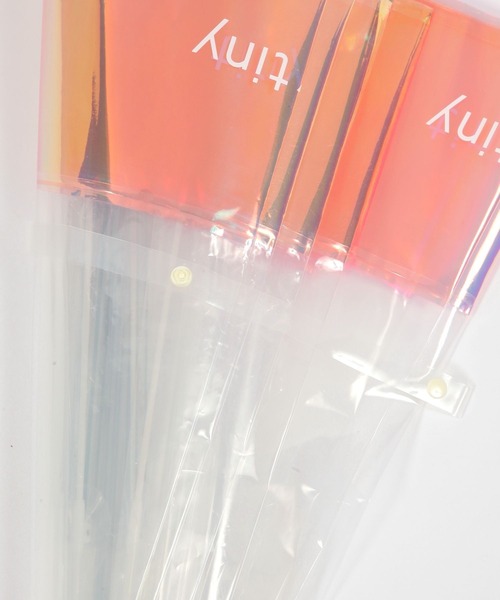 tiny tiny（ティニーティニー）の「ピンクオーロラビニール傘[tiny tiny(ティニーティニー)]（長傘・レディース・ピンク・0）」の5枚目の写真