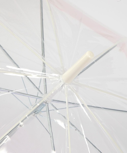 tiny tiny（ティニーティニー）の「ピンクオーロラビニール傘[tiny tiny(ティニーティニー)]（長傘・レディース・ピンク・0）」の4枚目の写真