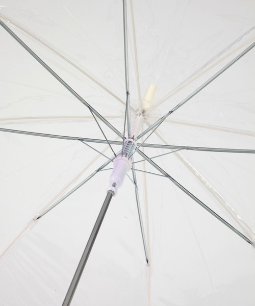 tiny tiny（ティニーティニー）の「ピンクオーロラビニール傘[tiny tiny(ティニーティニー)]（長傘・レディース・ピンク・0）」の3枚目の写真