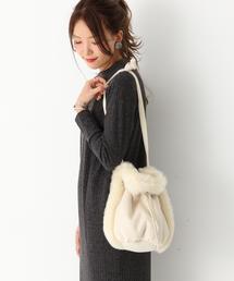 Another Edition | フェイクムートン巾着ショルダーバッグ/AE FK キンチャク SHLD(ショルダーバッグ)