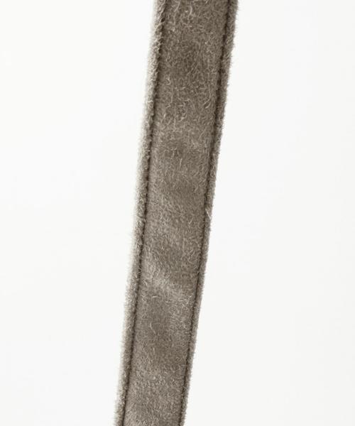 Another Edition（アナザーエディション）の「フェイクムートン巾着ショルダーバッグ/AE FK キンチャク SHLD（ショルダーバッグ・レディース・オフホワイト/グレー・フリー）」の5枚目の写真