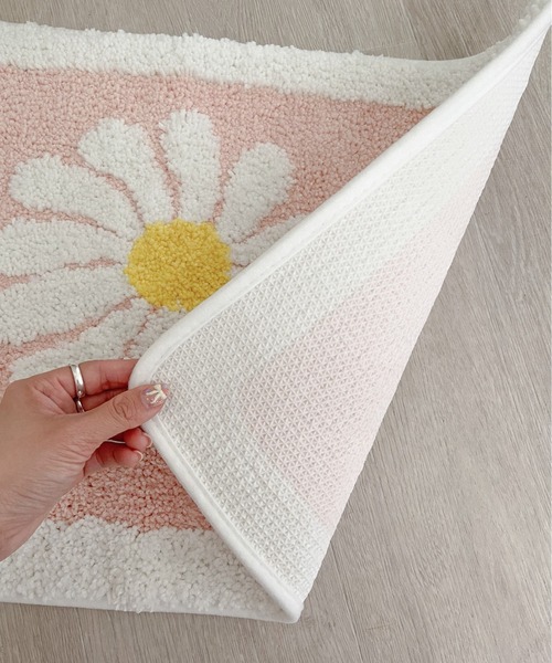 デジモン　ピクニックマット　韓国限定 セール】コスモスラグマット ミニマット バス キッチン 玄関 花