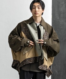 +CLOSET（プラスクローゼット）の「2WAYパッチワークジャケット（ブルゾン）」