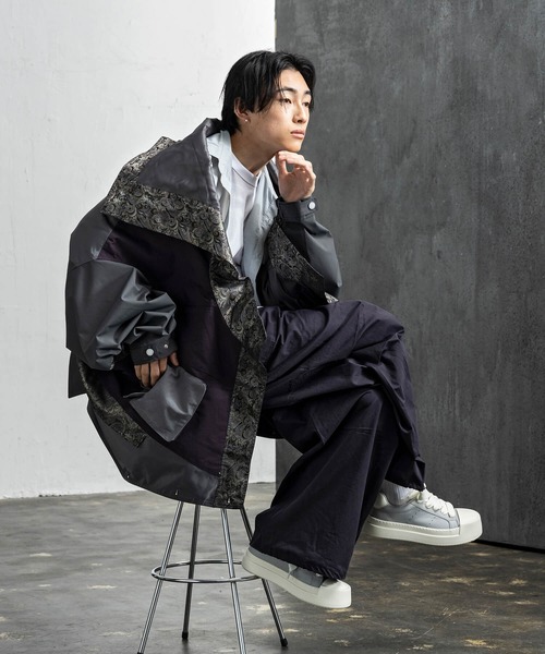 2WAYパッチワークジャケット（ブルゾン）｜+CLOSET（プラス