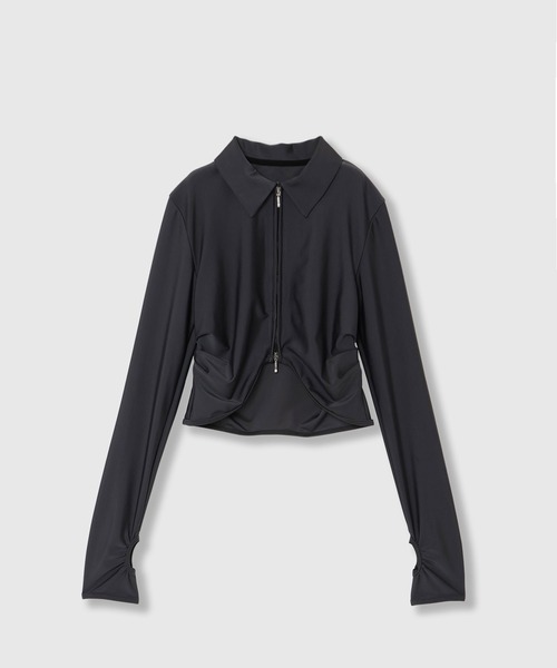 THINGS THAT MATTER(シングス ザット マター)の「SWIM CROPPED RASH GUARD / スイムクロップドラッシュガード(水着・レディース・グレー/ブラック/ブラウン・FREE)」の15枚目の写真
