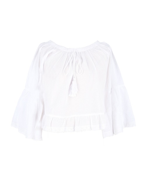 coca(coca)(コカ)の「レースクロップドブラウス(シャツ/ブラウス・レディース・ホワイト/ブラック・L/M)」の19枚目の写真